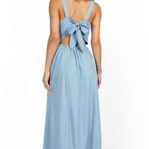 Chambray maxi dress